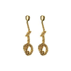 925 Silver earrings gold plated 18kt 0,5